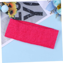 Tygpannband Yoga Spa Sportpannband Sminkband Dam Herr Hårband Mikrofiber Bomull Rosé