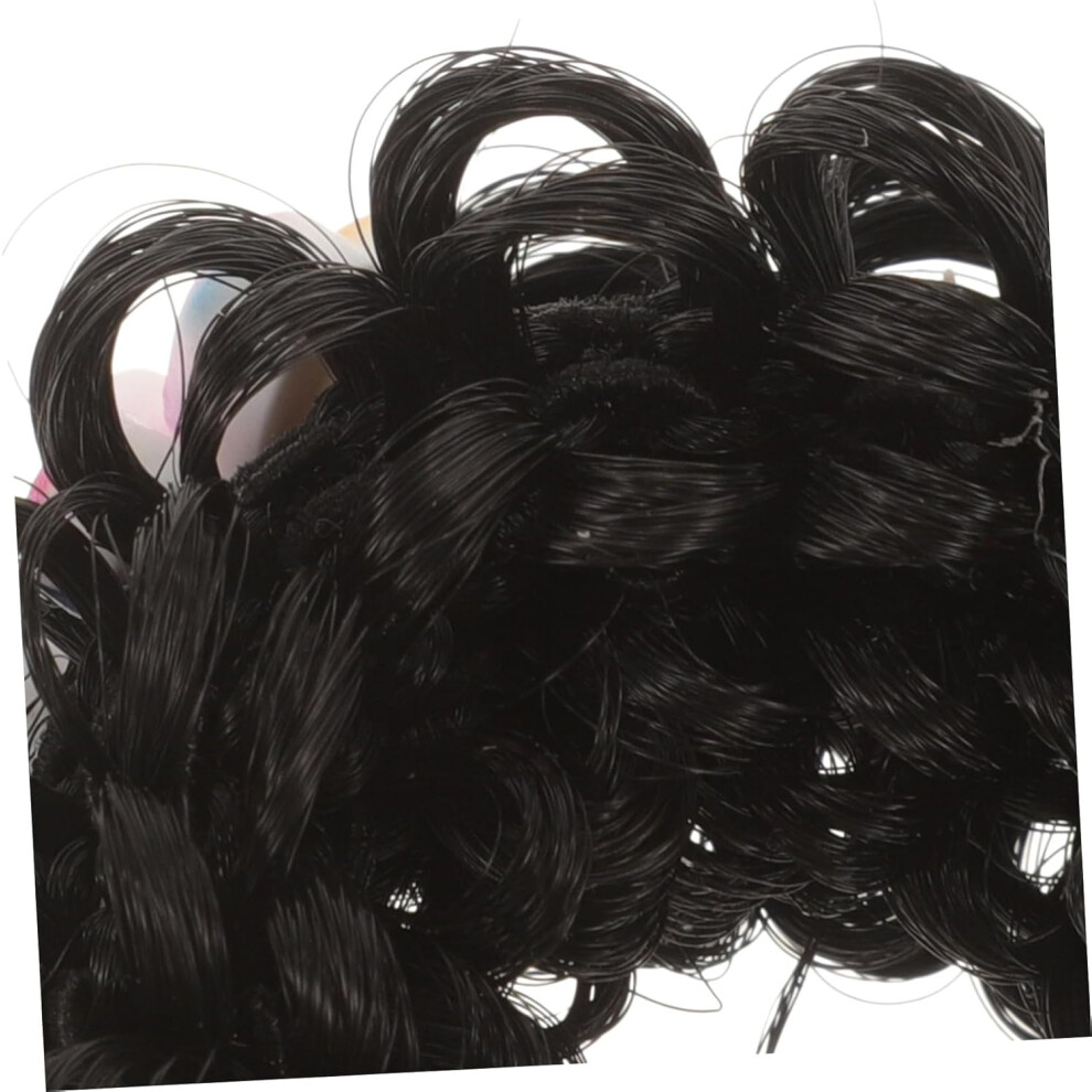 Hkhbjs Boy Girl Girl Wig Cartoon Hair Tie Bun Hairpiece Cute Curly Hair Buns Party Outfit
