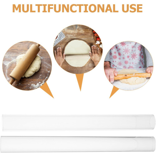 4pcs Acrylic Rolling Pin for Clay Sculpting Roller Pin DIY Shaping Clay Roller Solid Acrylic Baking 2
