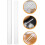 4pcs Acrylic Rolling Pin for Clay Sculpting Roller Pin DIY Shaping Clay Roller Solid Acrylic Baking 8