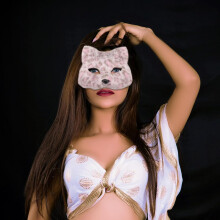 3 ks kočičích chlupatých zvířecích masek na Halloween Cosplay Party kostým pro dospělé