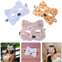 3er-Set Katzen-Tiermasken für Halloween-Cosplay-Partys und Kostüme für Erwachsene