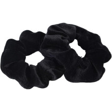 10pack Velvet Scrunchie Hair Bands Soft Fluffy Hair Accessories for Ponytails for Daily Wear Parties Includes Black Velvet Scrunchies