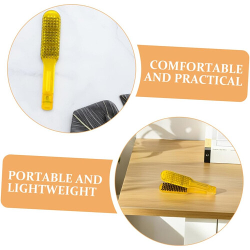 Pente de escova de cabelo pente de estilo plano para cabelo liso material resistente ao calor