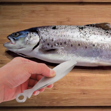 Flache Pinzette aus Edelstahl, Fischgrätenzange, Werkzeug zum Zupfen von Hühnerhaaren