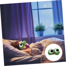 Gel verkoelend oogmasker in de vorm van een kikker, schattige cartoon oogbedekking voor nachtrust, dutje en ontspanning.