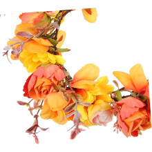 Boho girassol guirlanda flor cabeçalho coroa floral para mulheres acessório foto para festa de casamento feriado