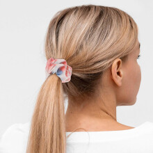 12 weiche, elastische Haargummis mit farbenfrohem Farbverlauf – Haaraccessoires aus Stoff