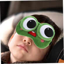 Kühlende Gel-Augenmaske mit Froschmotiv, Schlafmaske, niedliche Cartoon-Augenbinde für Nachtruhe und Entspannung