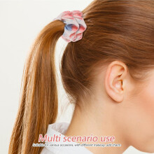 12pcs Soft Scrunchies Elastic Hair Ties Colorful Gradient Design Cloth Hair Accessories
