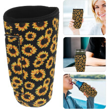 Insulated and Safe Convenient Use Neoprene with Handle Cup Sleeve for Travel