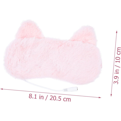 USB-beheizbare 3D-Schlafmaske mit Flanell- und PP-Material 1