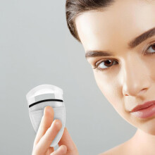 Mini Curler de cílios Curler de cílios de plástico Curling clip recarga almofada para mulheres meninas viagem portátil