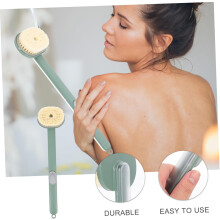 Dlhá rukoväť, kúpeľňová kefa na čistenie chrbta, prenosná sprcha, exfoliačná a čistá, pohodlná rukoväť