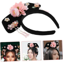 Prinzessinnen-Stirnband, traditionelle chinesische Haarband-Dekoration für Mädchen, Hanfu-Party, Haarreif im antiken Qing-Stil