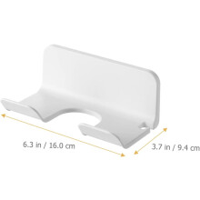 2pcs Blow Dryer Wall Mount Holder Adhesive Hair Dryer Rack Stand Opening Holder for Wall