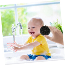 Siliconen massageborstel voor shampoo en bad, scrubborstel voor in bad, lichaamsborstel.