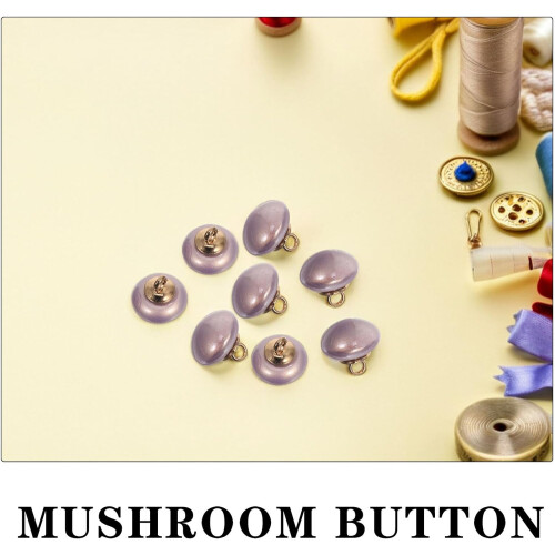 15pcs Pearl Buttons Decorative Shank Buttons Half Dome Sewing Fasteners