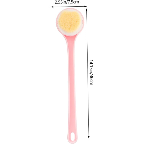 Back Scrubber for Shower Long Handle Soft Bath Brush Body Exfoliating Back Lotion Applicator Suitable 1