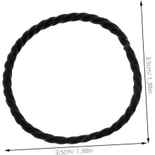 40 pezzi di elastici per capelli spessi e altamente elastici, semplici e senza cuciture, ideali per legare i capelli e raccogliere la coda di cavallo.