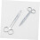 1 Set Edelstahl-Tierfriseurschere, gerade, biegsame Schere 3