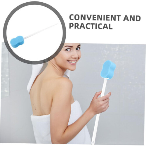 2pcs Long Handle Body Scrub Brush and Soft Bristle Shower Back Scrubber 2