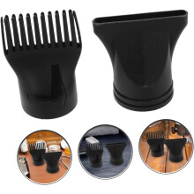 Hair Dryer Concentrator Nozzle 2pcs Salon Hair Dryer Attachment Plastic Styling Comb Flat Nozzle Set for Professional Hairdressing