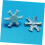 100pcs Snowflake Brads Craft DIY Brads Mini unhas decorativas 4