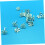 100pcs Snowflake Brads Craft DIY Brads Mini unhas decorativas 6