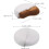 2pcs Rotating Foundation Brush White Makeup Brushes for Liquid Foundation Flat Top Makeup Applicator 2