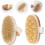 2pcs Boar Bristle Bath Brush Massage Function Practical for Bathroom Cleaning Body Brush and Shampoo Tool 4