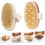 2pcs Boar Bristle Bath Brush Massage Function Practical for Bathroom Cleaning Body Brush and Shampoo Tool 5