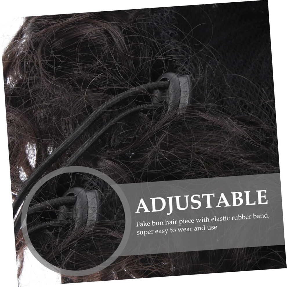 Hkhbjs Curly Bun Hairpiece Extension For Women Messy Ponytail Chignon Soft High Temperature Synthetic Easy To Use
