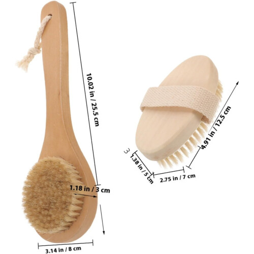 2er-Pack Hand-Körperbürsten, Peeling-Bade- und Duschbürsten für den Heimgebrauch 1