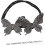 Set di 2 accessori per chignon a forma di farfalla con strass neri, ideali per donne e ragazze. 2