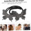 Set di 2 accessori per chignon a forma di farfalla con strass neri, ideali per donne e ragazze. 4