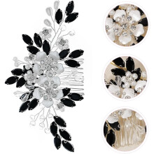 Pearl Floral Hair Comb for Bride Elegant Wedding Accessory Reusable Flower Decor