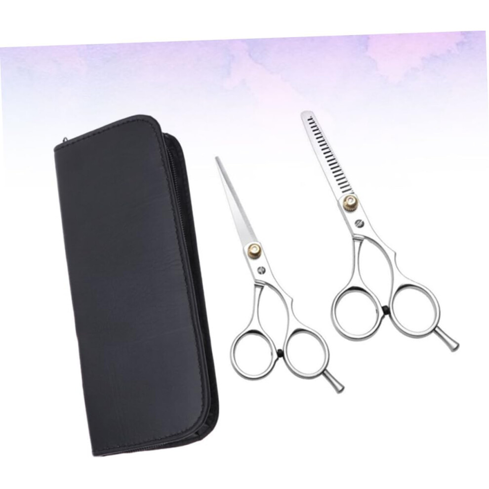 Hkhbjs Hairdressing Scissors For Hair Styling Professional Barber Tools Including Flat Scissor And Teeth Scissor Storage Bag
