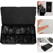 Short Almond Gel Nail Tips 600pcs Full Cover Acrylic False Nails Press on Almond Gel Tips DIY Manicure Salon Use
