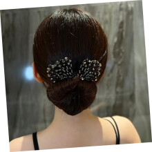Hair Bun Maker Shaper Strass Black Swan Lazy Hair Donut Ex para mulheres e meninas para Updo Styling
