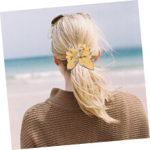 10pcs Flower Hair Band Elastic Hair Ties for Girls Ponytail Holders for Girls