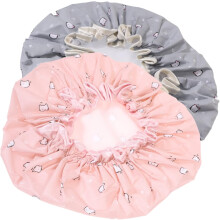 6er-Pack elastische Badehauben für Jungen, Mädchen und Damen – Haarschutz, niedliche Duschhauben