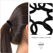 100pcs Seamless Hair Ties Soft Elastic Hair Bands for Women Girls No Damage Ties for Thick Thin