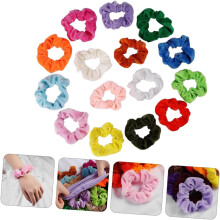 15pcs Flannel Hair Ties for Women Ropes for Ponytails Dreadlocks Braids Comfortable Non-creasing Mixed Colors