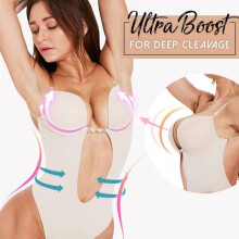 Dames rugloze onzichtbare bustier, naadloos model voor een afslankend effect, comfortabel, wit, ademend ontwerp voor een elegante look.