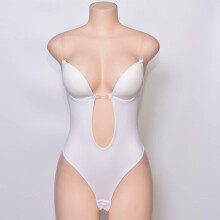 Women Backless Invisible Corset Seamless Bustier for Slimming Comfortable White Breathable Design for Elegant Look