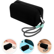 Travel Cosmetic Bag Silicone Cosmetic Case Zipper for Organizing Toiletries and Skincare During Trips for Women Daily Use