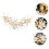 Bridal cabelo pente strass e elegante casamento chapéu 1