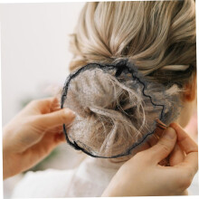 150 stuks zwarte haarnetjes voor het bedekken van een knot en haarnetjes voor danseressen, balletdansers en stewardessen.