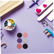 Kit de 2 disques de papier de verre professionnels pour ponceuse à ongles avec grains de couleurs différentes